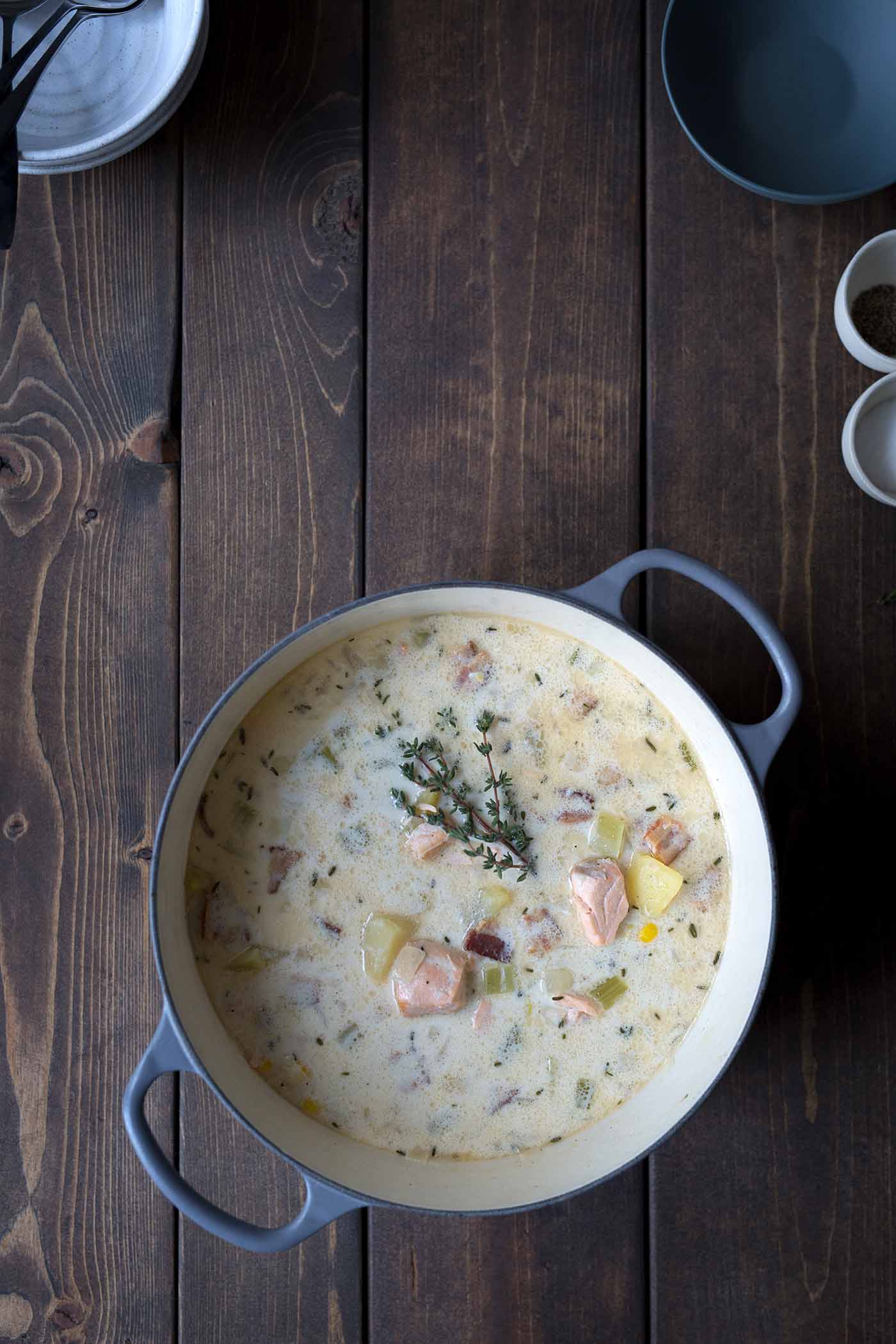 Easy One-Pot Salmon Chowder: Use Inexpensive or Leftover Fish